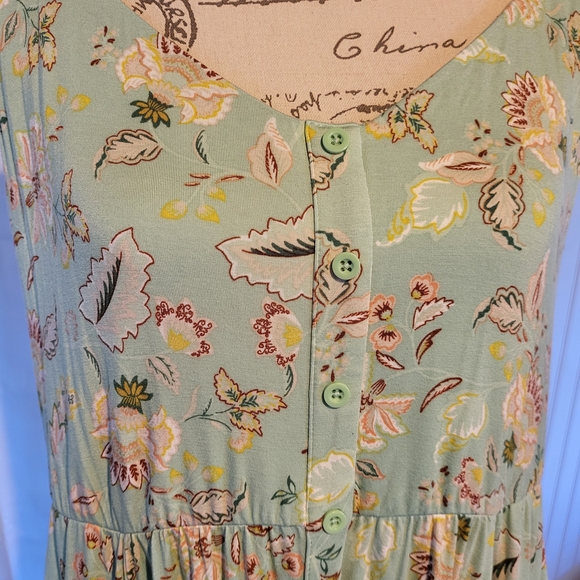 Torrid Super Soft Floral Midi Dress Size 2 w/ Pockets 🌿 - Picture 4 of 7